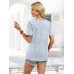 Womens Summer Tops Short Sleeve Shirts Square Neck Spring Outfits 2026 Fashion Clothing Blouses