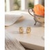 Gold Hoop Earrings for Women,14K Gold Plated Huggie Hoop Earrings for Gift