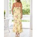 Summer Floral Wedding Guest Maxi Dress Women 2026 Vacation Formal Bodycon Spaghetti Strap Cocktail Party Long Dress