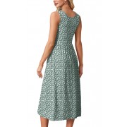 Summer Dresses for Women Flowy Casual Midi Dress Beach Vacation Sundresses with Pockets