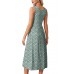 Summer Dresses for Women Flowy Casual Midi Dress Beach Vacation Sundresses with Pockets
