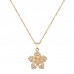 Necklace for Women Gold Flower Fidget Necklace Rotatable Crystal Silver Blossom Pendant Necklaces Adjustable Spinning Fidget Necklaces Redbud Flower Choker Funny Gift Jewelry