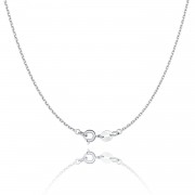 925 Sterling Silver Chain Necklace Chain for Women 1.1mm Cable Chains Necklace Upgraded Spring-Ring Clasp